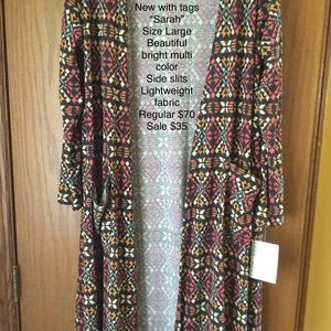LuLaRoe multi color duster